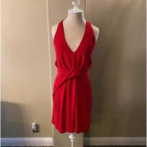 COPY - Boston Proper Halter Red Dress Size 6 Pre Owned